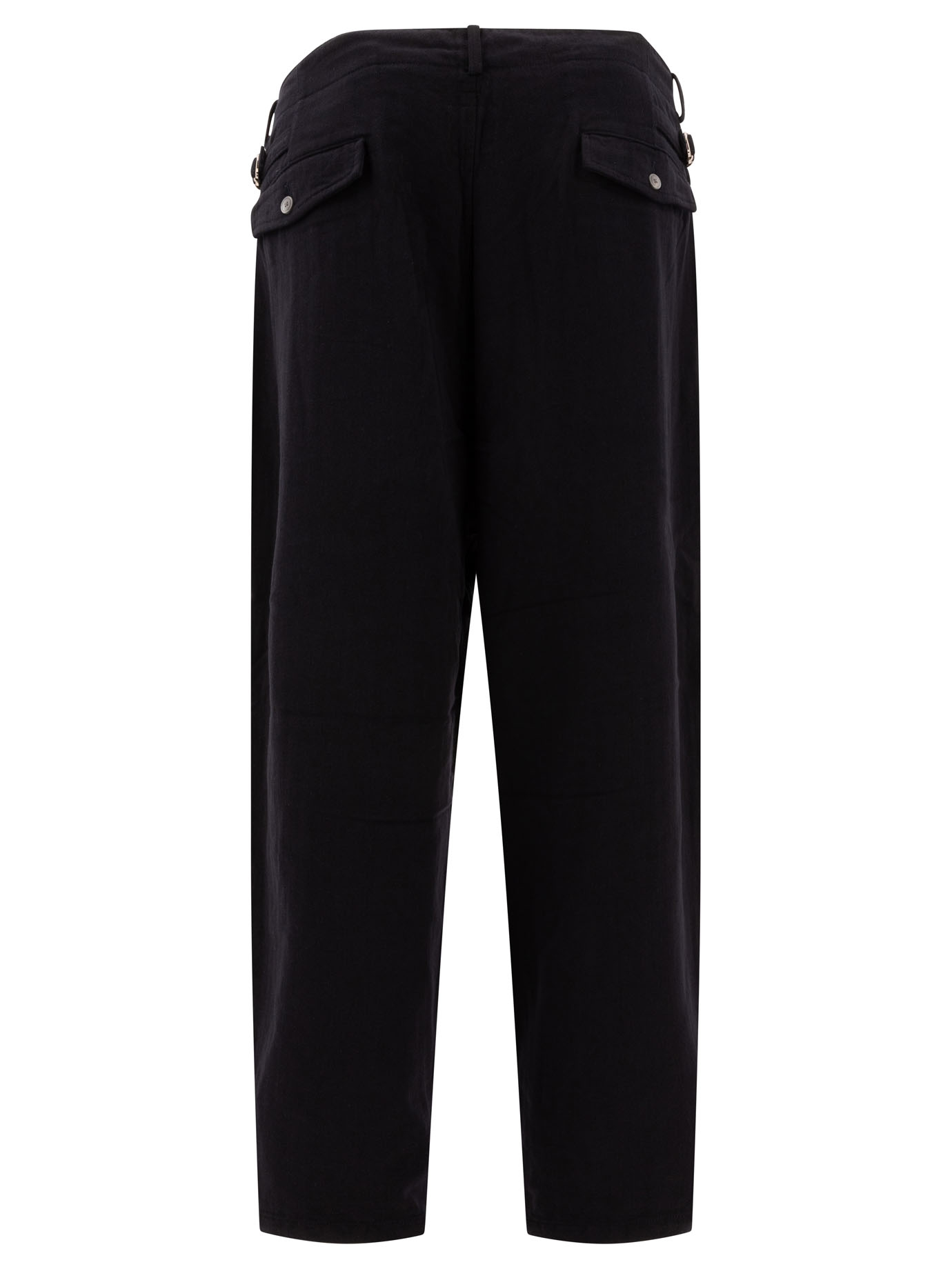 NANAMICA Black   Pleated trousers